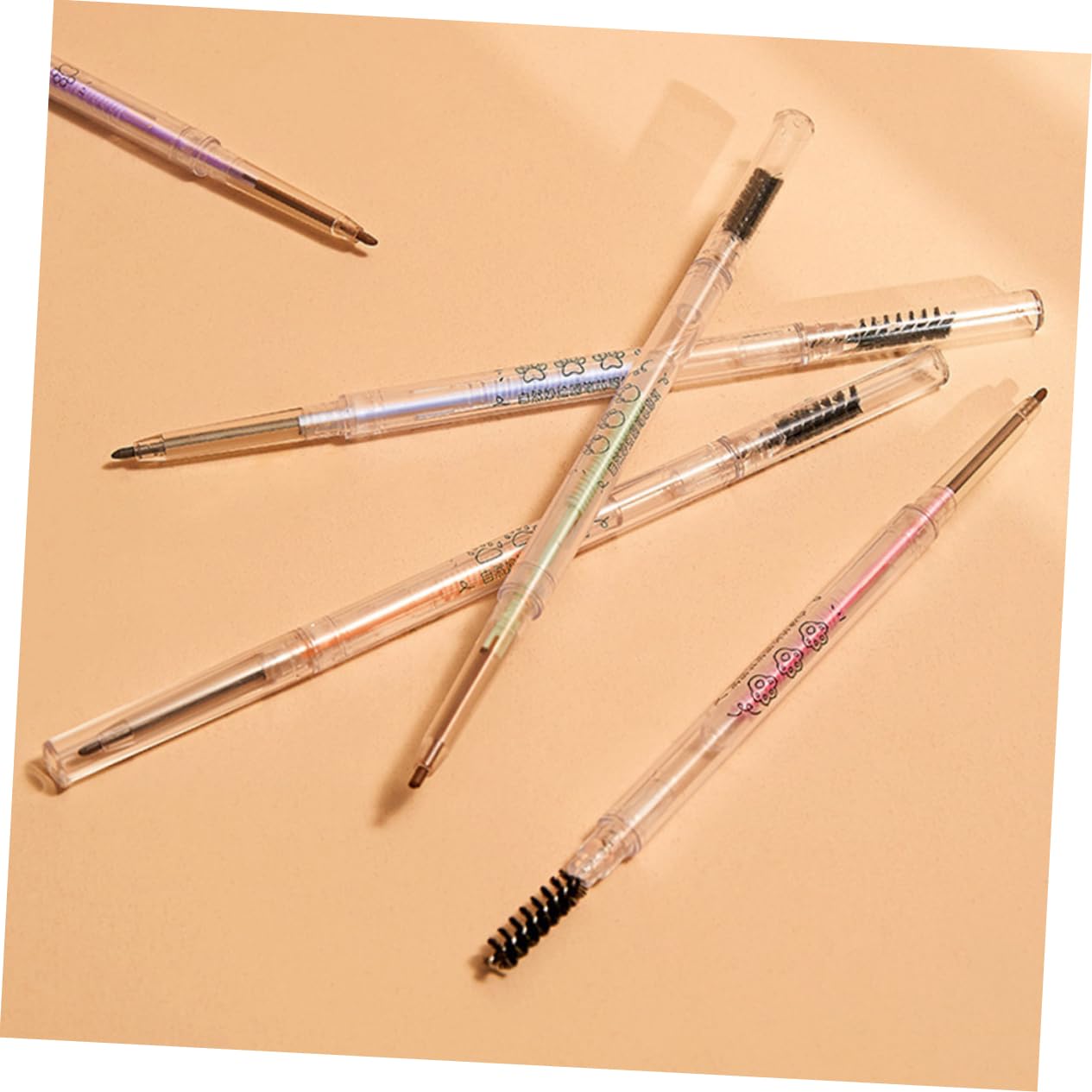 Олівець MERRYHAPY Eyebrow Pen з щіточкою 5 шт. Коричневий, фото №7