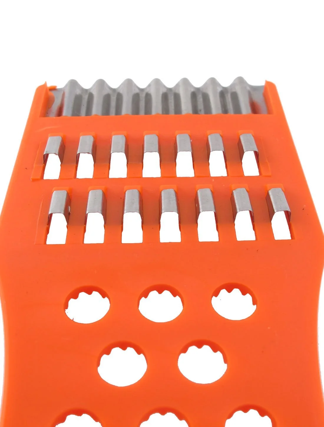 Тертка sourcingmap Овочева Фруктова 17 см Помаранчевий, фото №4