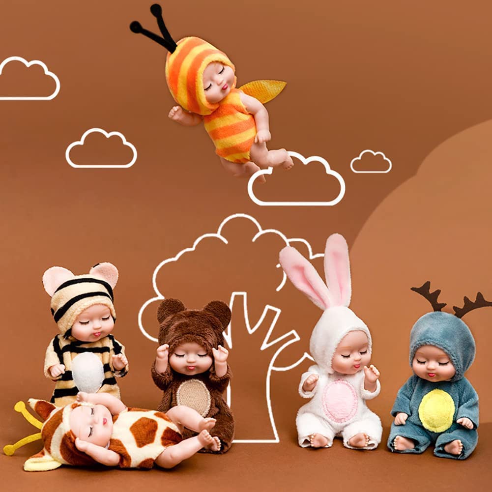 Кукла NGUMMS AA01 Mini Newborn Reborn Baby Mini Sleeping, фото №2