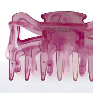 Заколка для волос большая WeLoveBeads около 9 см длиной розовая synthetic.ua - Фото 1