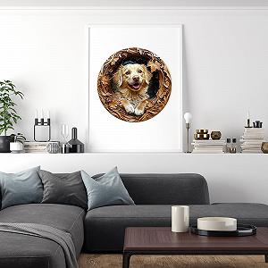 Деревянный пазл Dog Golden Retriever 200 элементов (14 лет +) synthetic.ua - Фото 1