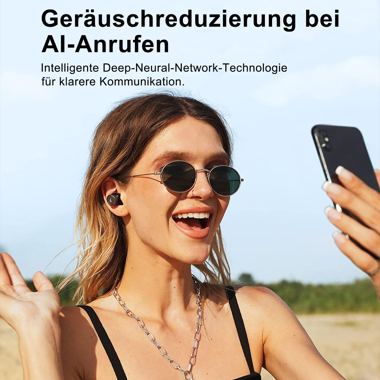 Навушники Edifier W240TN Swell Вкладиші Bluetooth V5.3 Чорні, фото №6 Навушники Edifier W240TN Swell Вкладиші Bluetooth V5.3 Чорні, фото №6