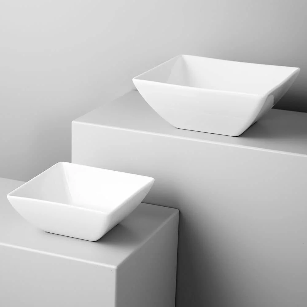 Миска Квадратная AMBITION Porto 14 см Белая, фото №3 Миска Квадратная AMBITION Porto 14 см Белая, фото №3