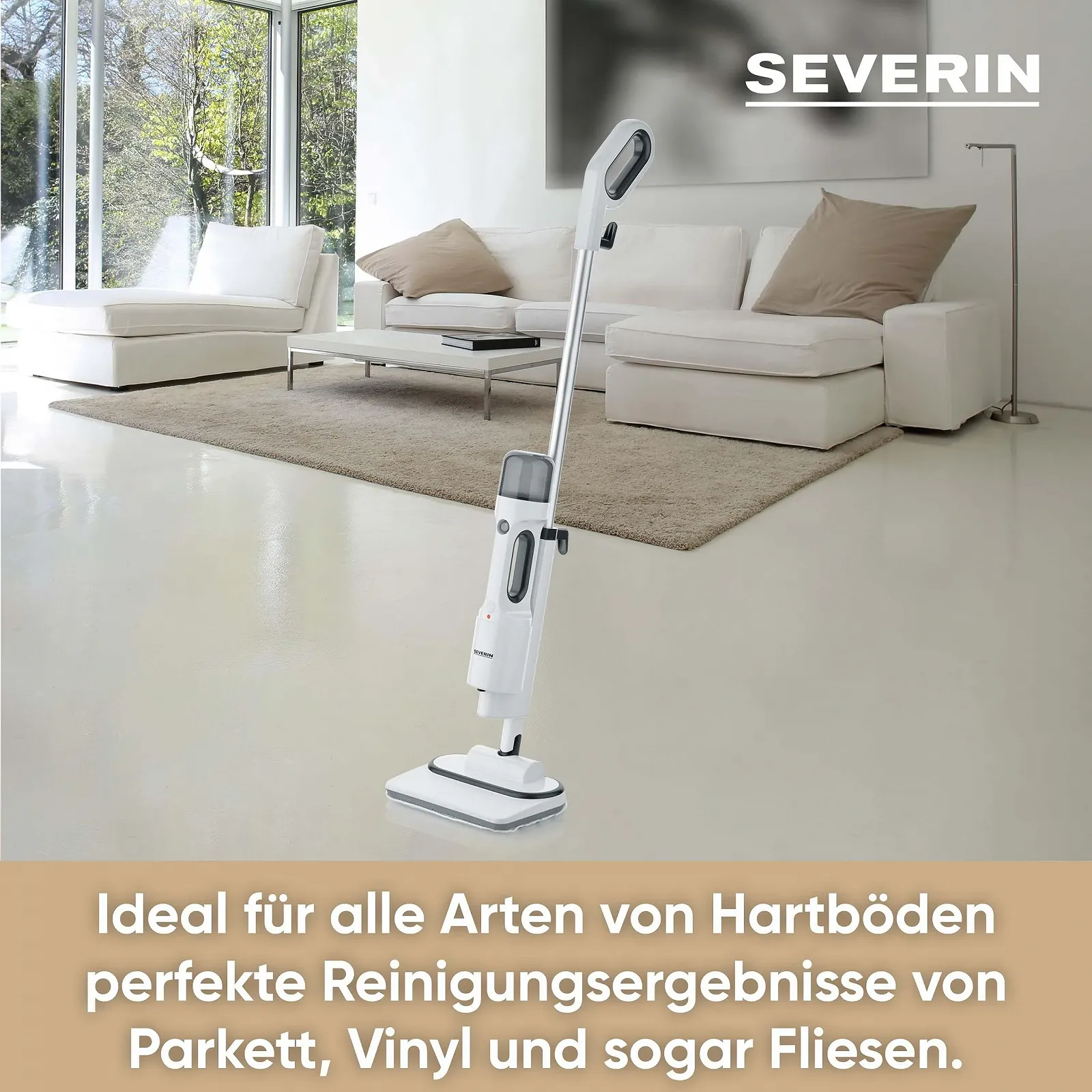 Паровая швабра SEVERIN SC 7142 White/Black, фото №6