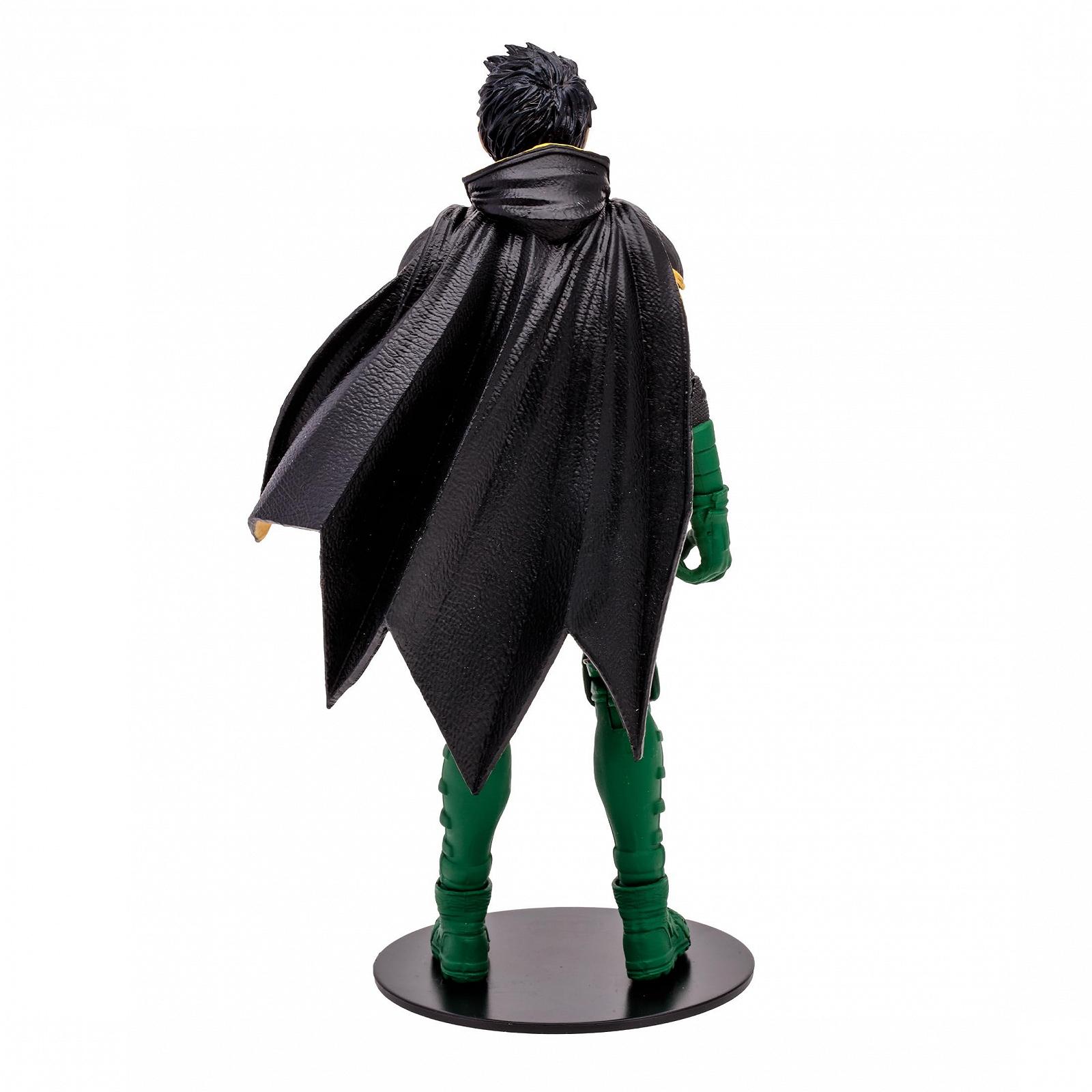 Рухома фігурка McFarlane DC Multiverse Робін Деміен Вейн Sculpture Classic Golden Label 18 см з оригінальним дизайном, льотною базою, колекційною карткою та аксесуарами, фото №7