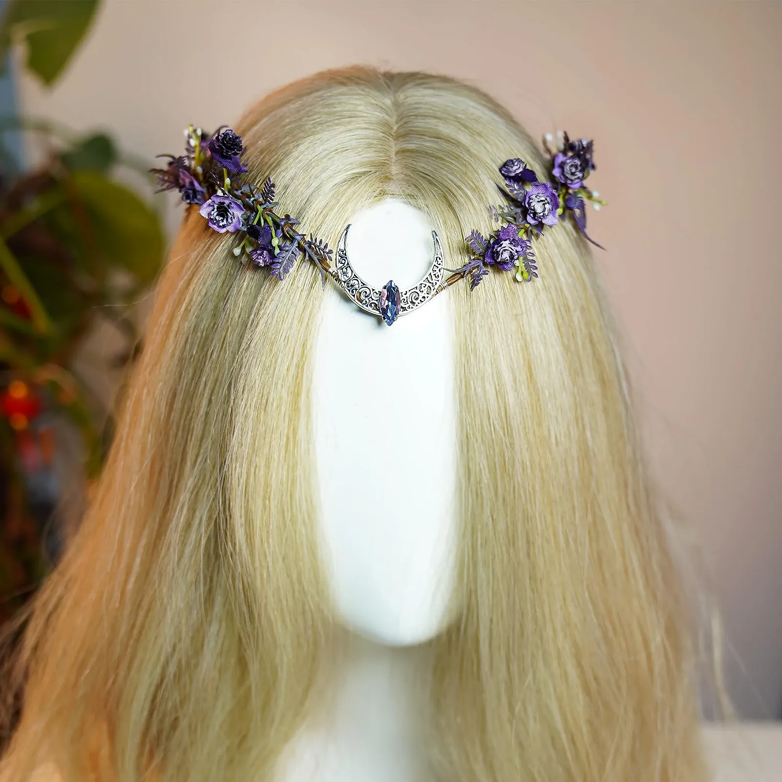 Вінок ельфа MOSTORY Фіолетовий для жінок, фото №4