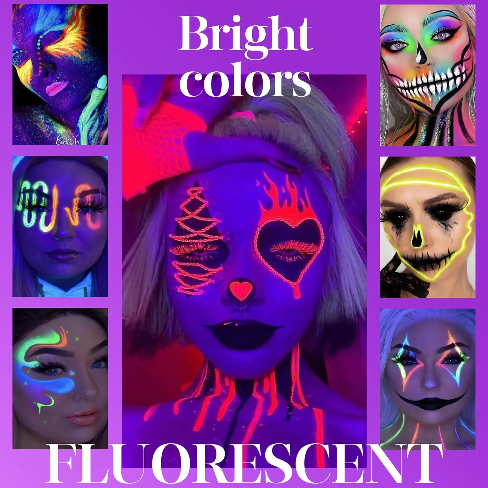 Підводка для очей, активована водою, УФ флуоресцентна, фото №3