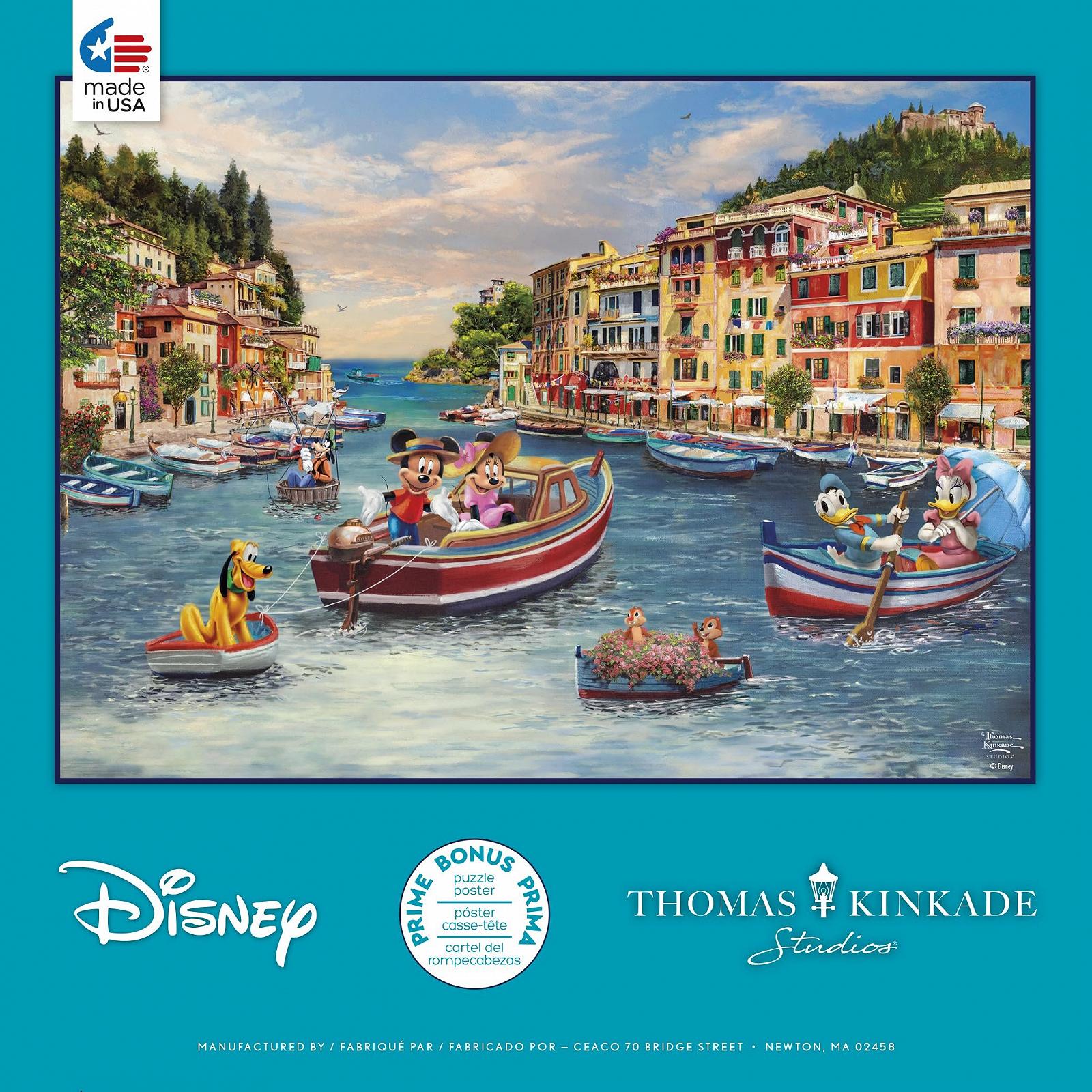 Пазл Ceaco Thomas Kinkade Disney Mickey & Minnie in Italy 1000 елементів, фото №4 Пазл Ceaco Thomas Kinkade Disney Mickey & Minnie in Italy 1000 елементів, фото №4