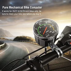 Велосипедный спидометр Analogue Retro 26 28 29 дюймов Mechanical Odometer Проводной synthetic.ua - Фото 1