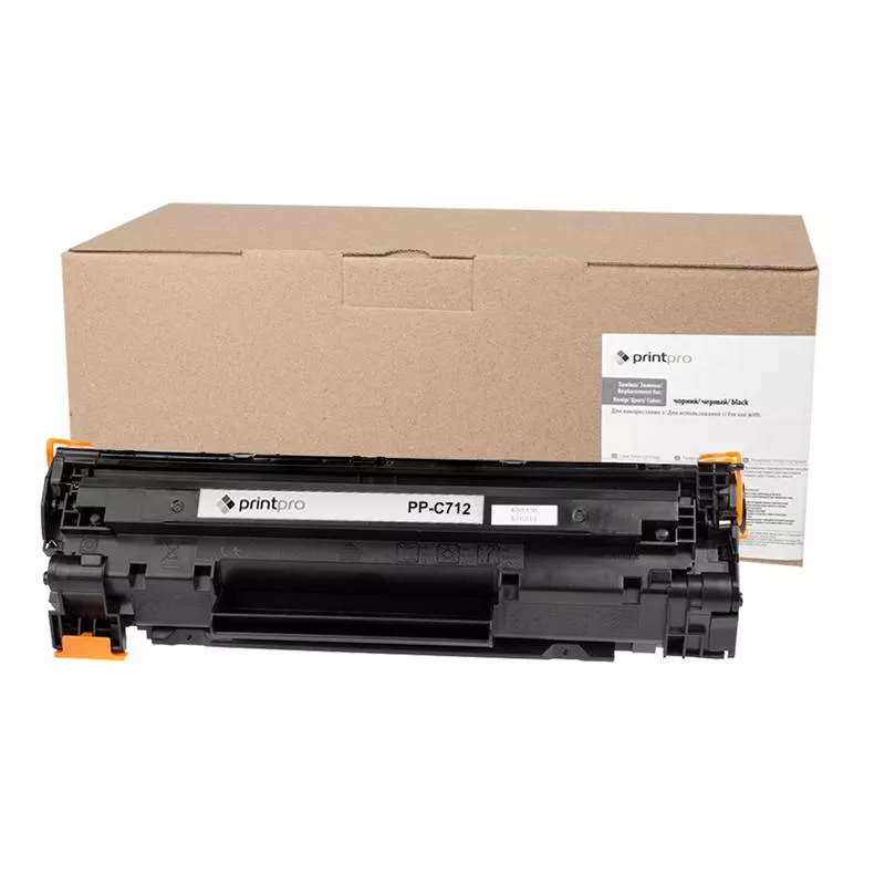 Картридж PrintPro (PP-C712) Canon LBP-3010/3020 Black аналог 712, фото №1