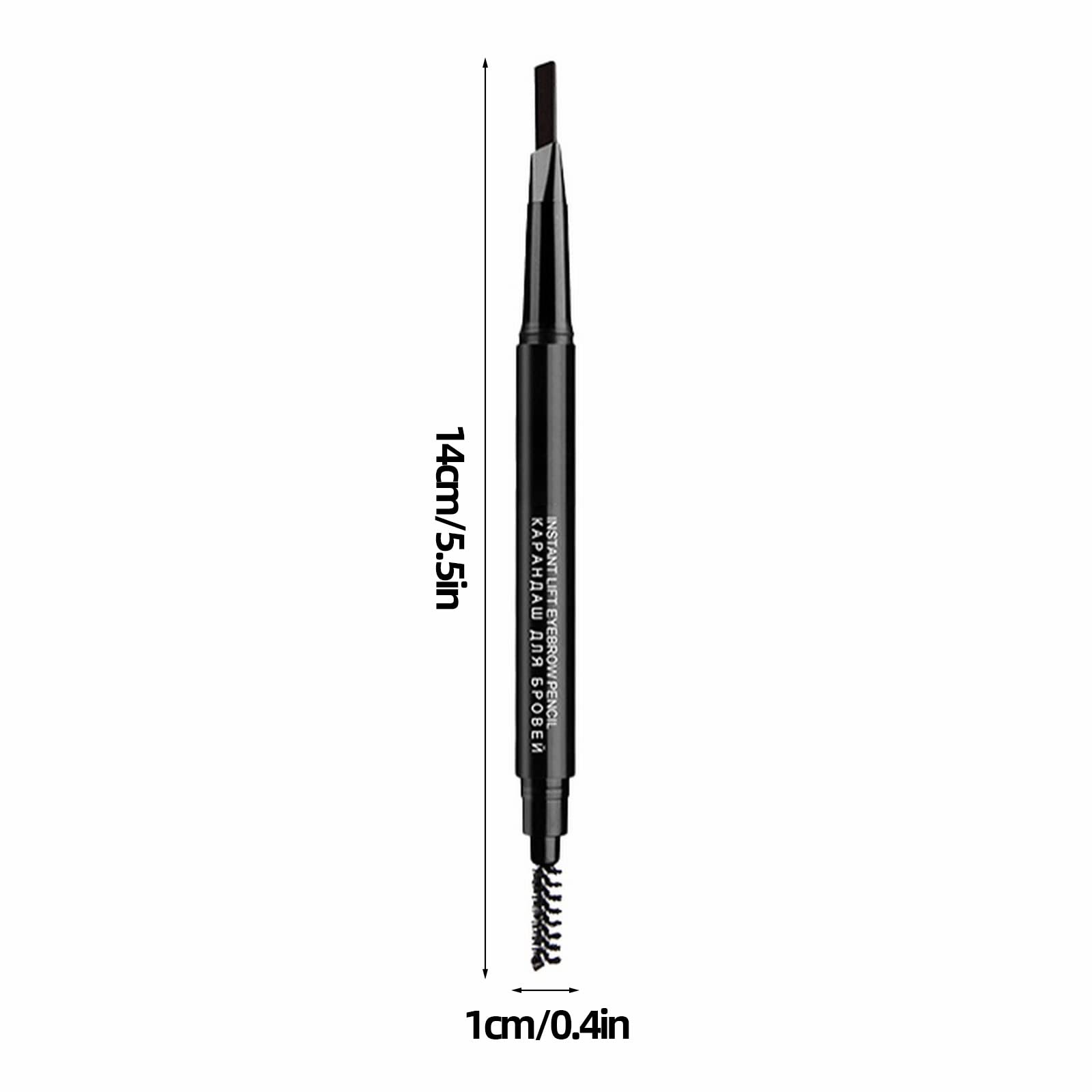 Двухсторонний автоматический карандаш для бровей, устойчив к поту, незатягивающий, краска, пудра для макияжа, одна линия для бровей с щеткой, 3 г (C, Один размер), фото №5