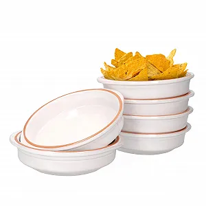 Набір форм для запікання MamboCat Cazuela Ille 6 шт. 16,5 см 300 мл Круглі Керамічні Білі глазуровані synthetic.ua - Фото 1