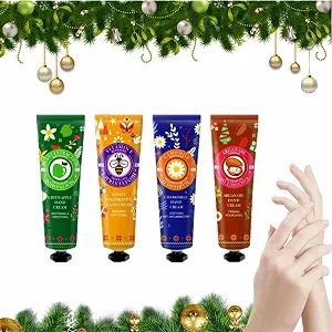 Крем для рук Набор Рождественский, Набор кремов для рук Рождественский подарочный, Набор кремов для рук, Рождественские подарки кремов для рук, 4 шт - Фото 1