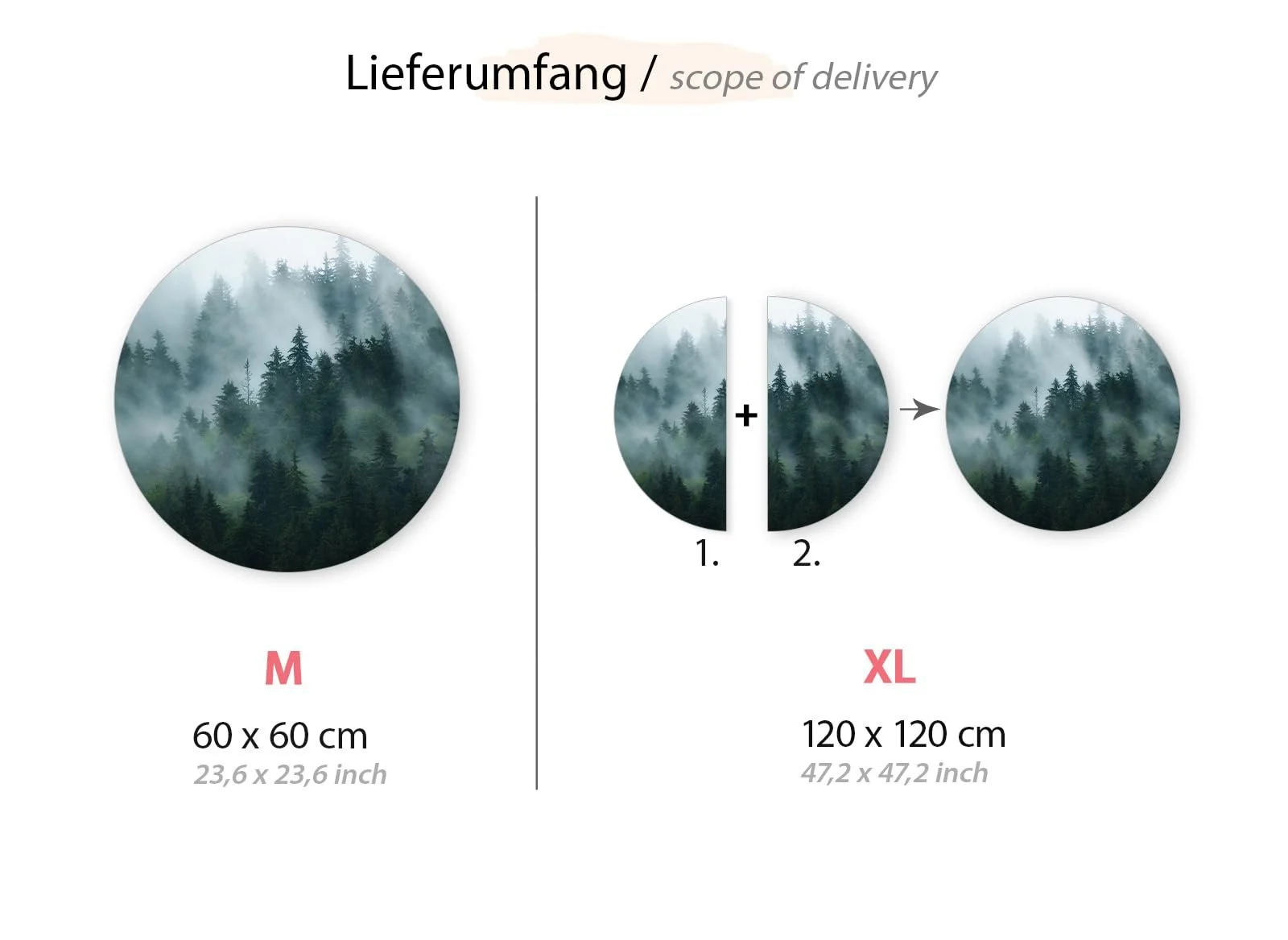 Наклейка на стену Grandora DL648-4 Пейзаж горы 120 см, фото №3