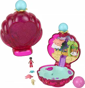 Игровой набор Polly Pocket Блестящий Пляж - Фото 1