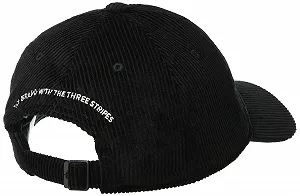 Кепка adidas Corduroy Low Dad Unisex Черный/Серый Два, XS synthetic.ua - Фото 1