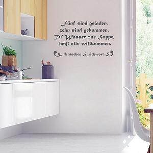 Наклейка на стіну Wandkings Fünf sind geladen... 50 x 29 см Сірий synthetic.ua - Фото 1