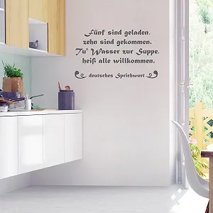 Наклейка на стіну Wandkings Fünf sind geladen... 50 x 29 см Сірий synthetic.ua - Фото 1