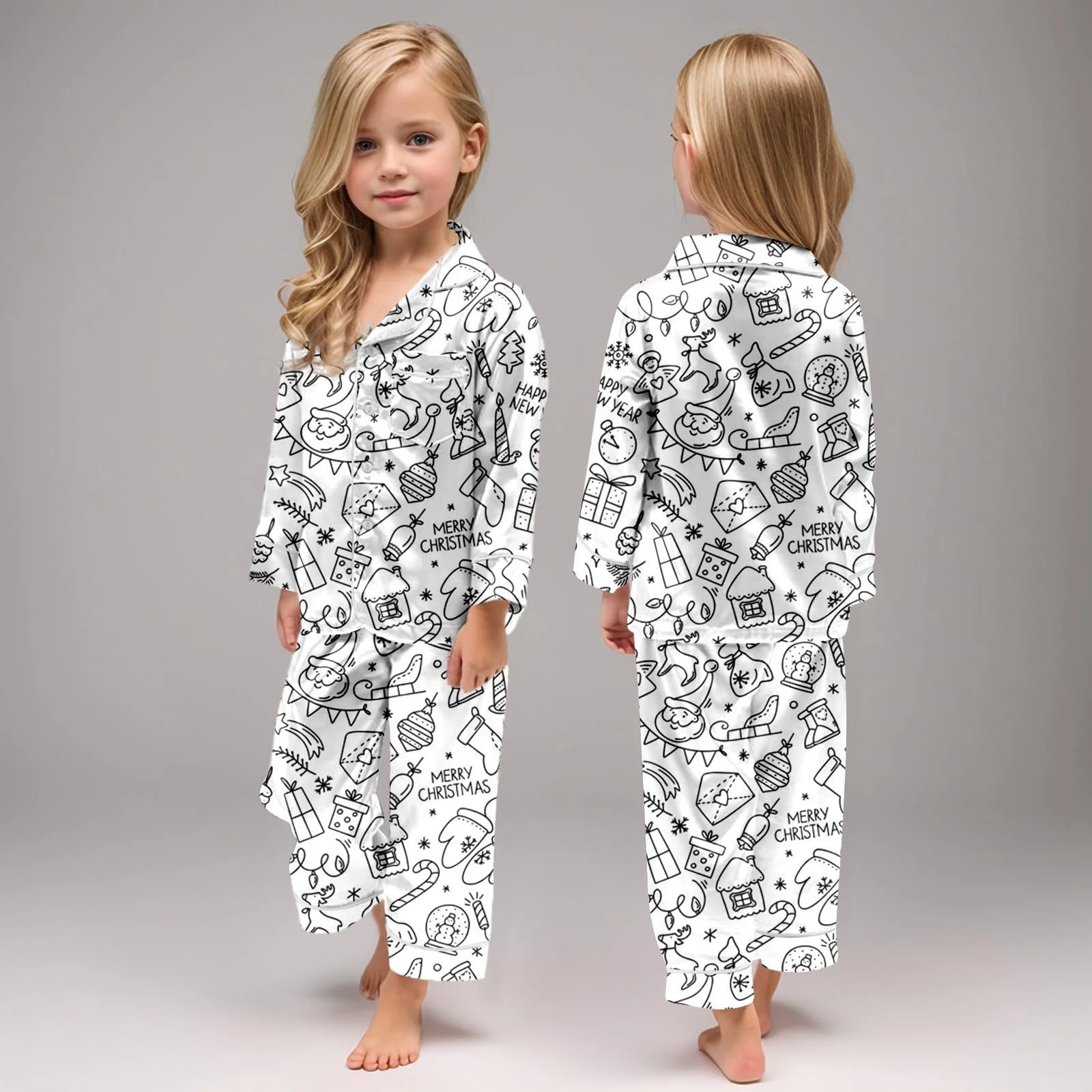 Дитяча піжама для розмальовування Комплект одягу для дому з двох предметів, фото №2 Дитяча піжама для розмальовування Комплект одягу для дому з двох предметів, фото №2