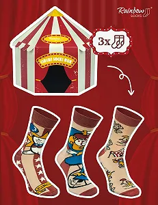 Шкарпетки Rainbow Socks Circus Box, 3 пари synthetic.ua - Фото 1