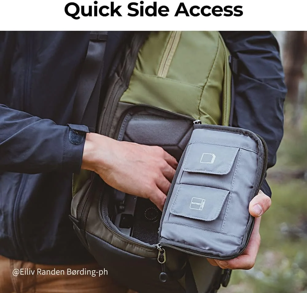 Рюкзак для камери K&F Concept 20л Зелений, фото №4 Рюкзак для камери K&F Concept 20л Зелений, фото №4