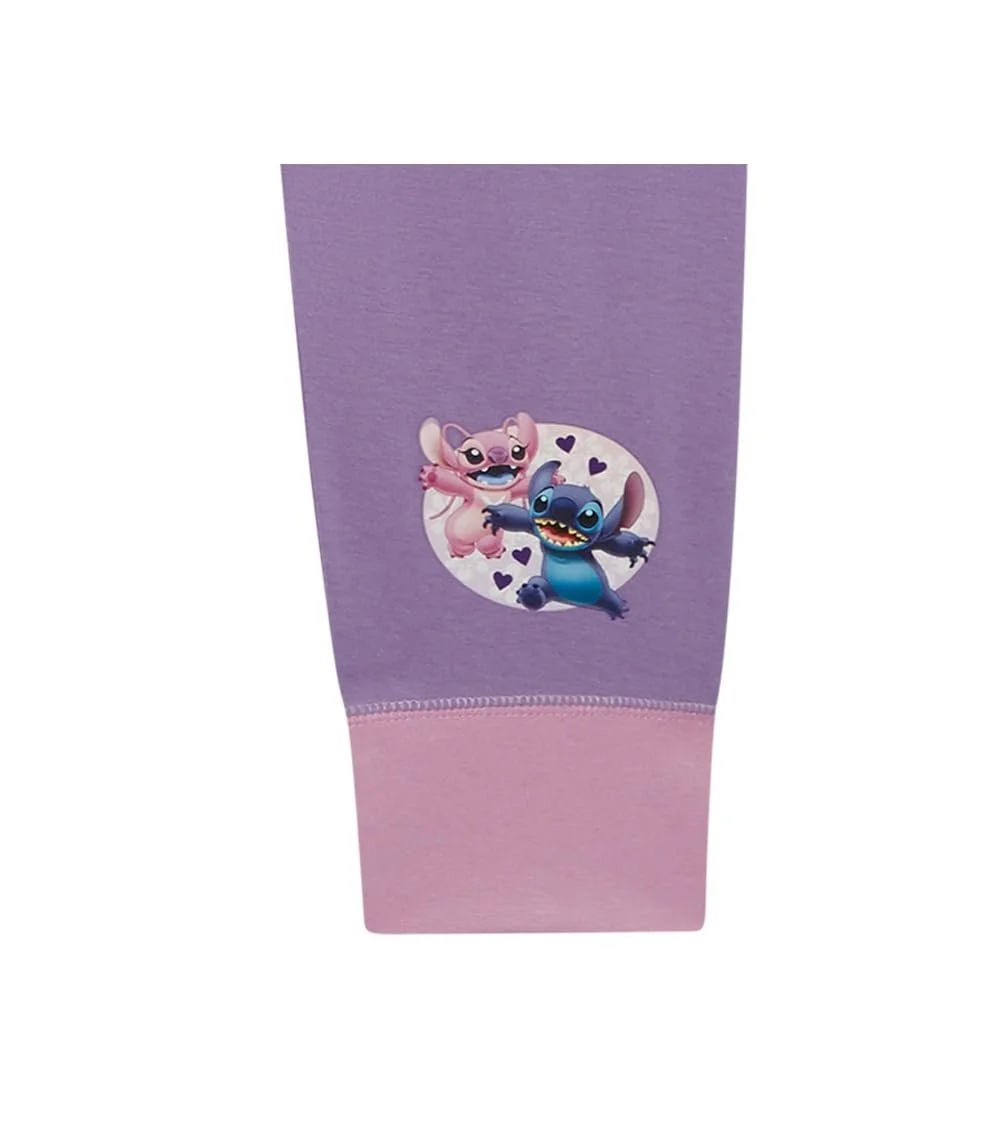 Пижамный набор Disney Lilo & Stitch для девочек, 2 шт., со Стичем и Ангелом, сиреневый, возраст 5-12 лет, фото №4 Пижамный набор Disney Lilo & Stitch для девочек, 2 шт., со Стичем и Ангелом, сиреневый, возраст 5-12 лет, фото №4