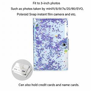 Мини-альбом для фото 96 карманов 3 дюйма для Fuji Instax Mini / Polaroid Snap С блестками synthetic.ua - Фото 1