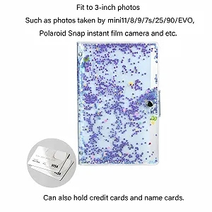 Мініальбом для фото 96 кишень 3 дюйми для Fuji Instax Mini / Polaroid Snap З лелітками synthetic.ua - Фото 1