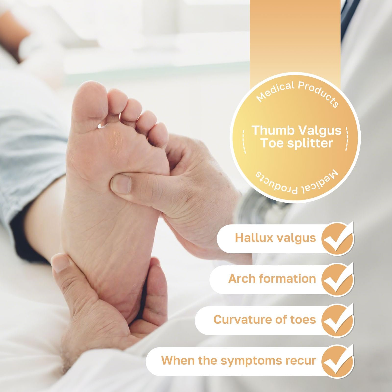 Пов'язка для корекції Hallux Valgus Lankai, Hallux, Роздільник для пальців ніг, фото №6