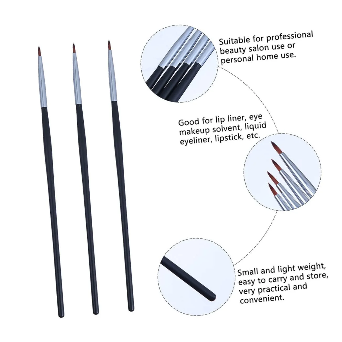 Кисти для подводки Ipetboom Тонкий, фото №3