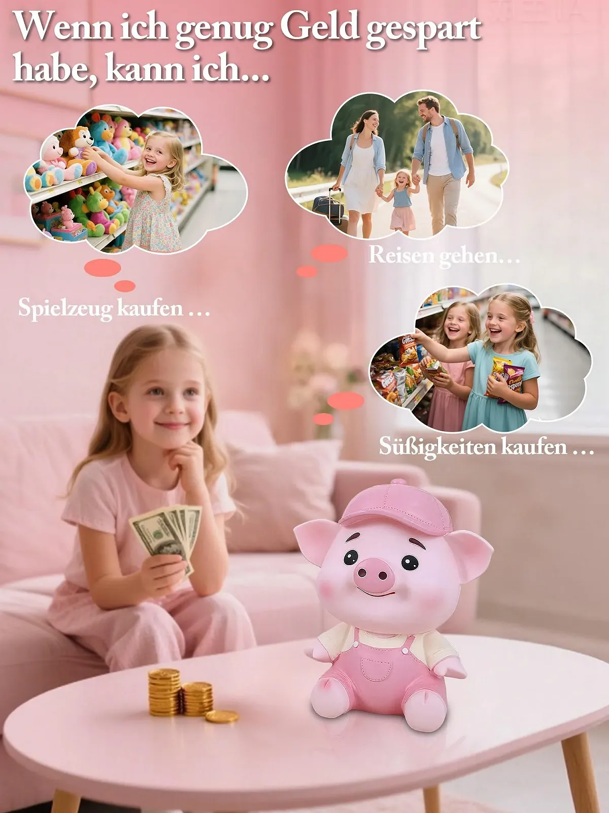 Скарбничка Kawaii Large XXL пластикова, фото №3