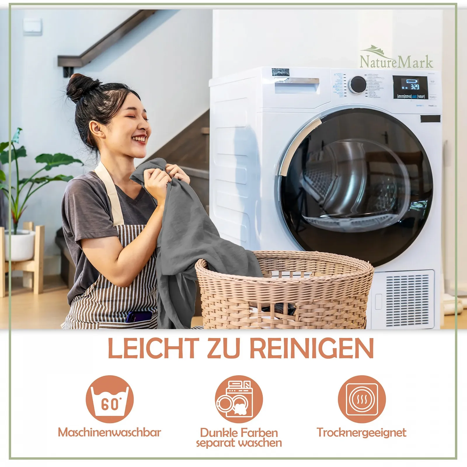 Простыня на резинке NatureMark Microfibre для кровати с пружинным блоком и водяной кровати 200 x 220 см - высота основания 40 см - 200 x 220 см Антрацит/Темно-серый, фото №6