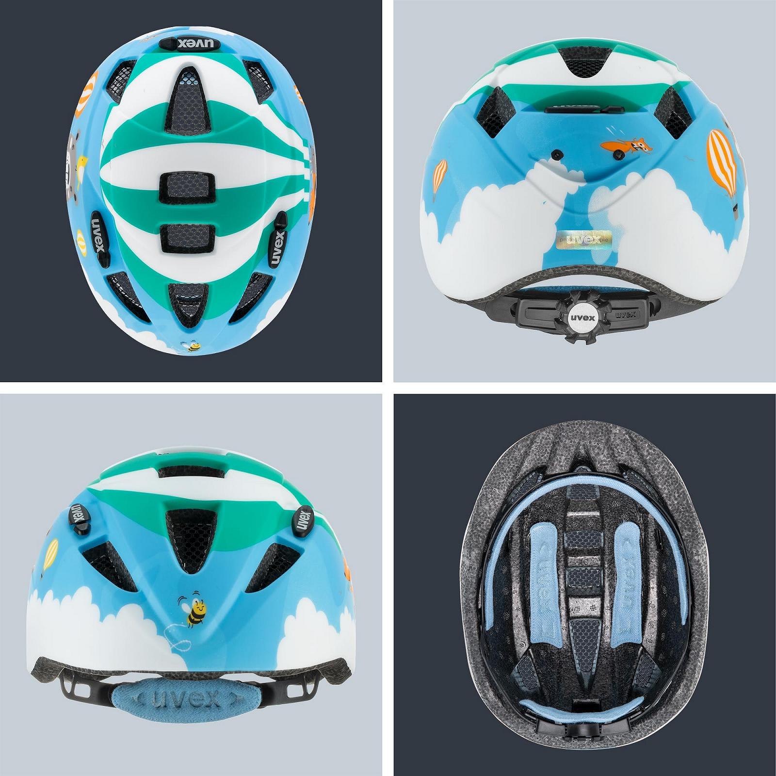 Шлем Uvex Kid 2 cc, регулируемый размер, с возможностью расширения с помощью LED-освещения, фото №4