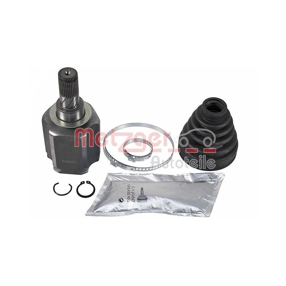 Комплект ШРУСа METZGER 7110186 приводний вал для RENAULT, передній міст зліва, фото №1