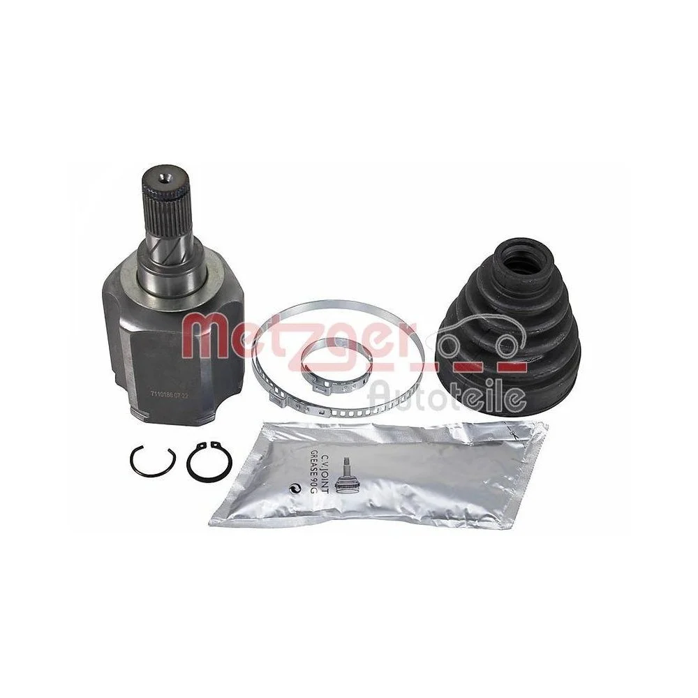 Комплект ШРУСа METZGER 7110186 приводной вал для RENAULT, передний мост слева, фото №1