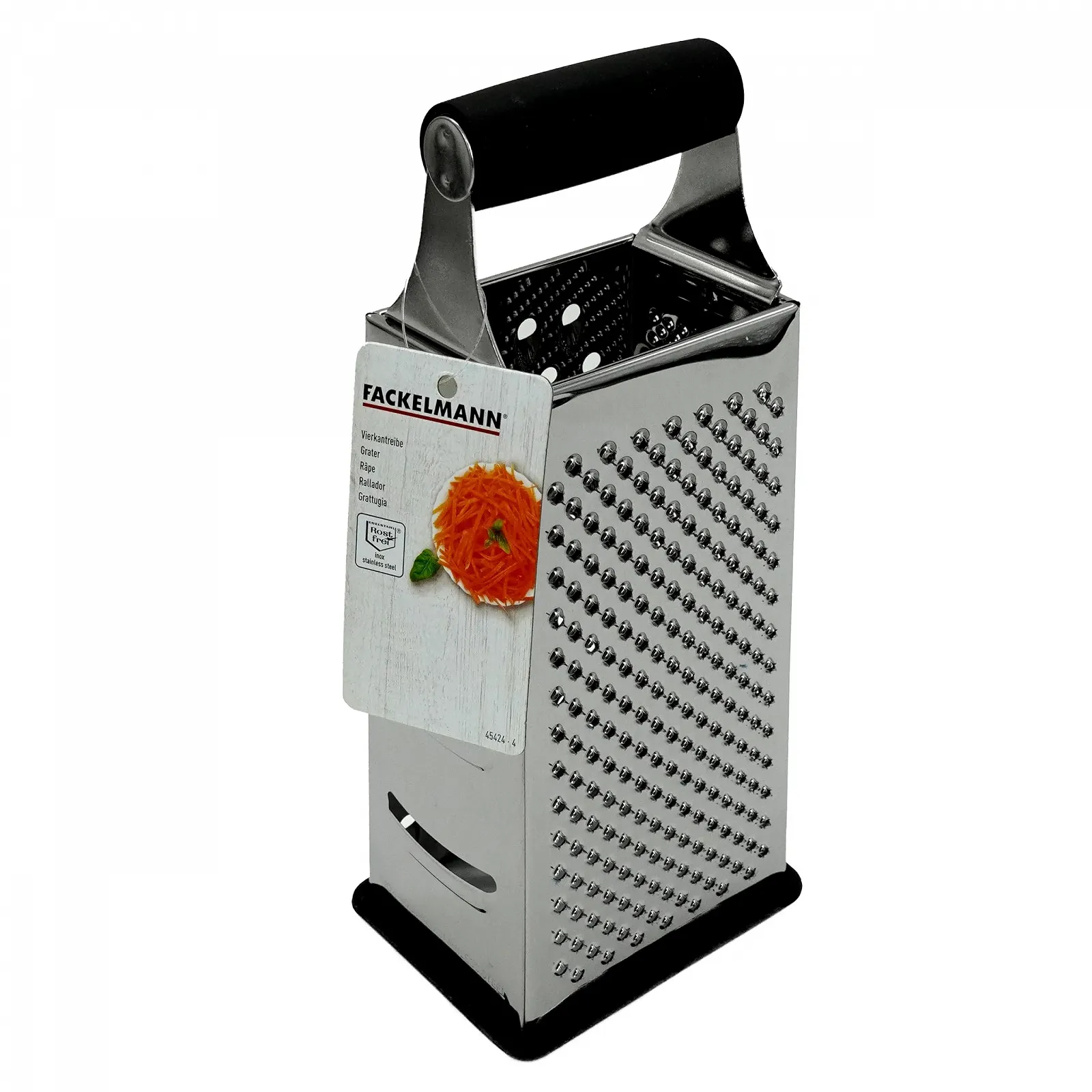 Терка Fackelmann Feel Пирамидальная, нержавеющая сталь/пластик, фото №4