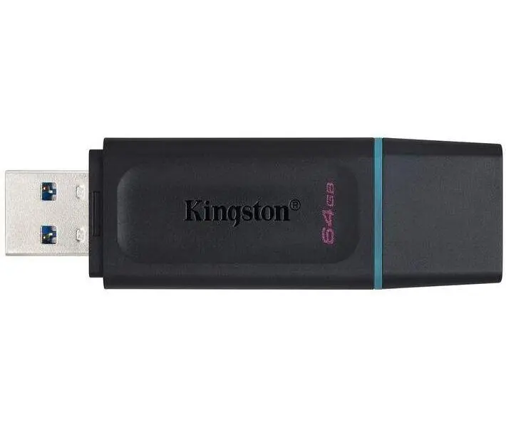 USB флеш-накопичувач Kingston 64GB DT Exodia 3.2 Black/Teal (DTX/64GB), фото №3