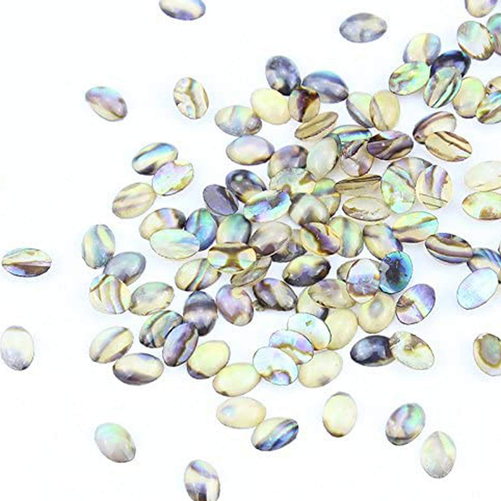 Украшение для ногтей Ракушки Натуральные камни 3D 4 x 6 мм Красный, Натуральный, Зеленый, 10 шт, фото №4