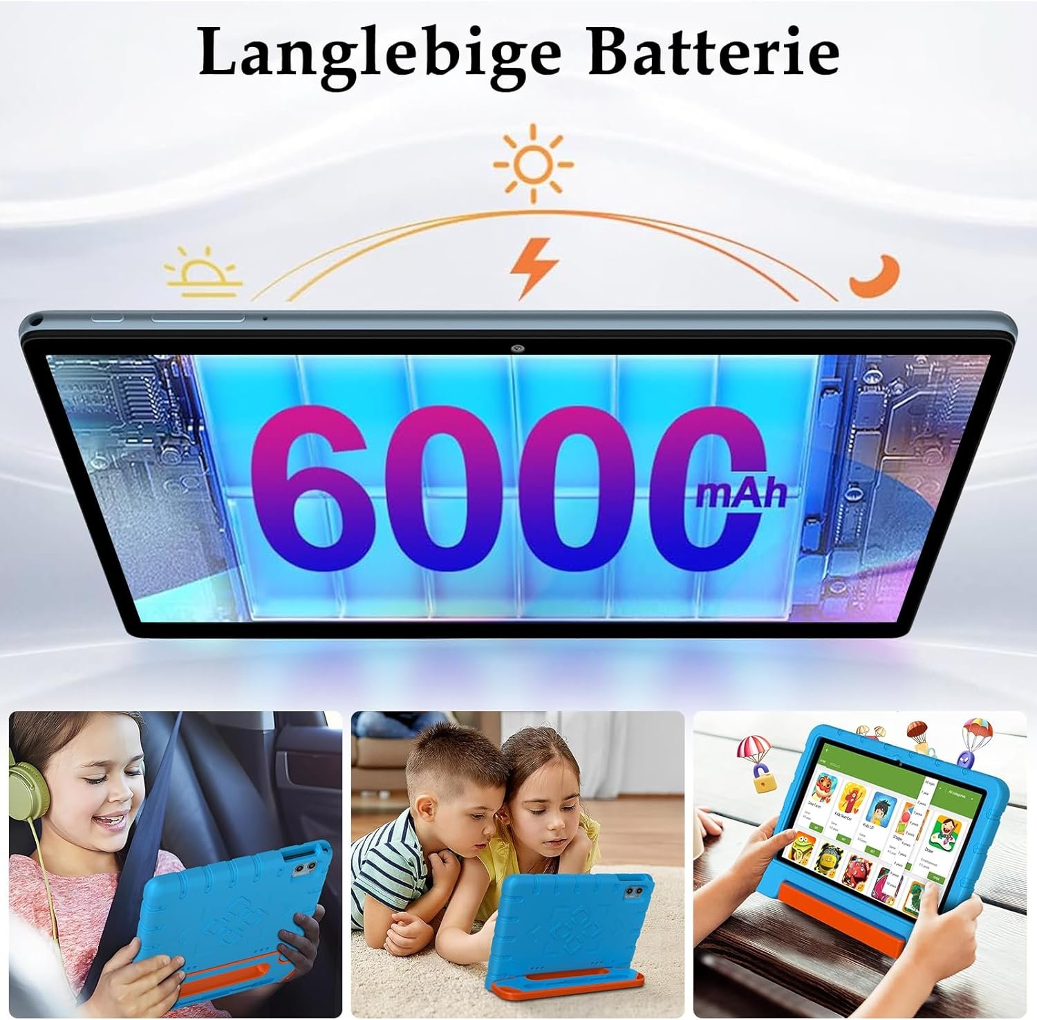 Планшет 10.1" ZIOVO Z138 6+14/128Gb 8 ядер Android 14 6000 mAh Черный, фото №7