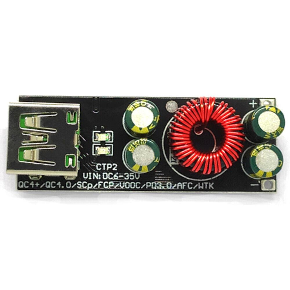 Понижающий адаптер для быстрой зарядки 60 Вт 6–35 В DC USB Type-C PD 3.0 QC4 QC4.0 SW3518, фото №4