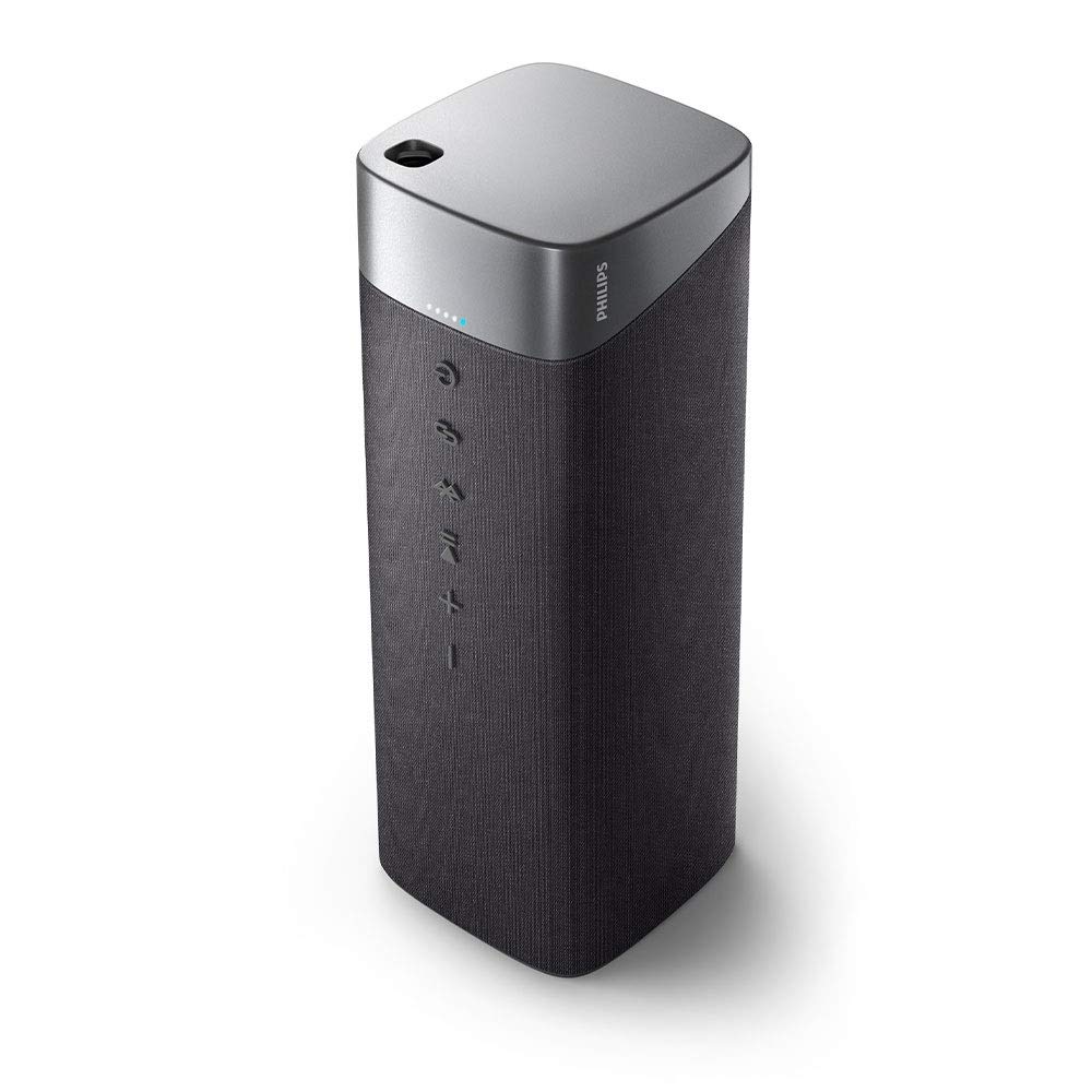 Портативна колонка Philips Bluetooth S7505/00 с функцією Power Bank (Bluetooth 5.0, водонепроникний IPX7, стереосопряження, 20 годин відтворення, 3.75 дюймовий широкосмуговий драйвер) сірий, фото №1