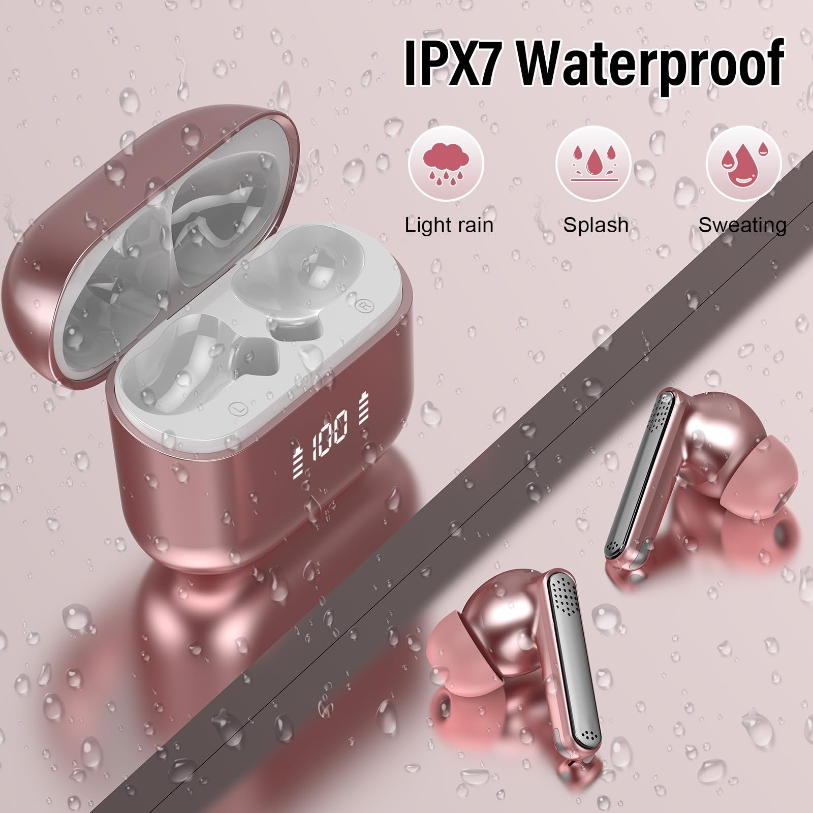 Навушники-перекладачі Rose Gold, фото №9