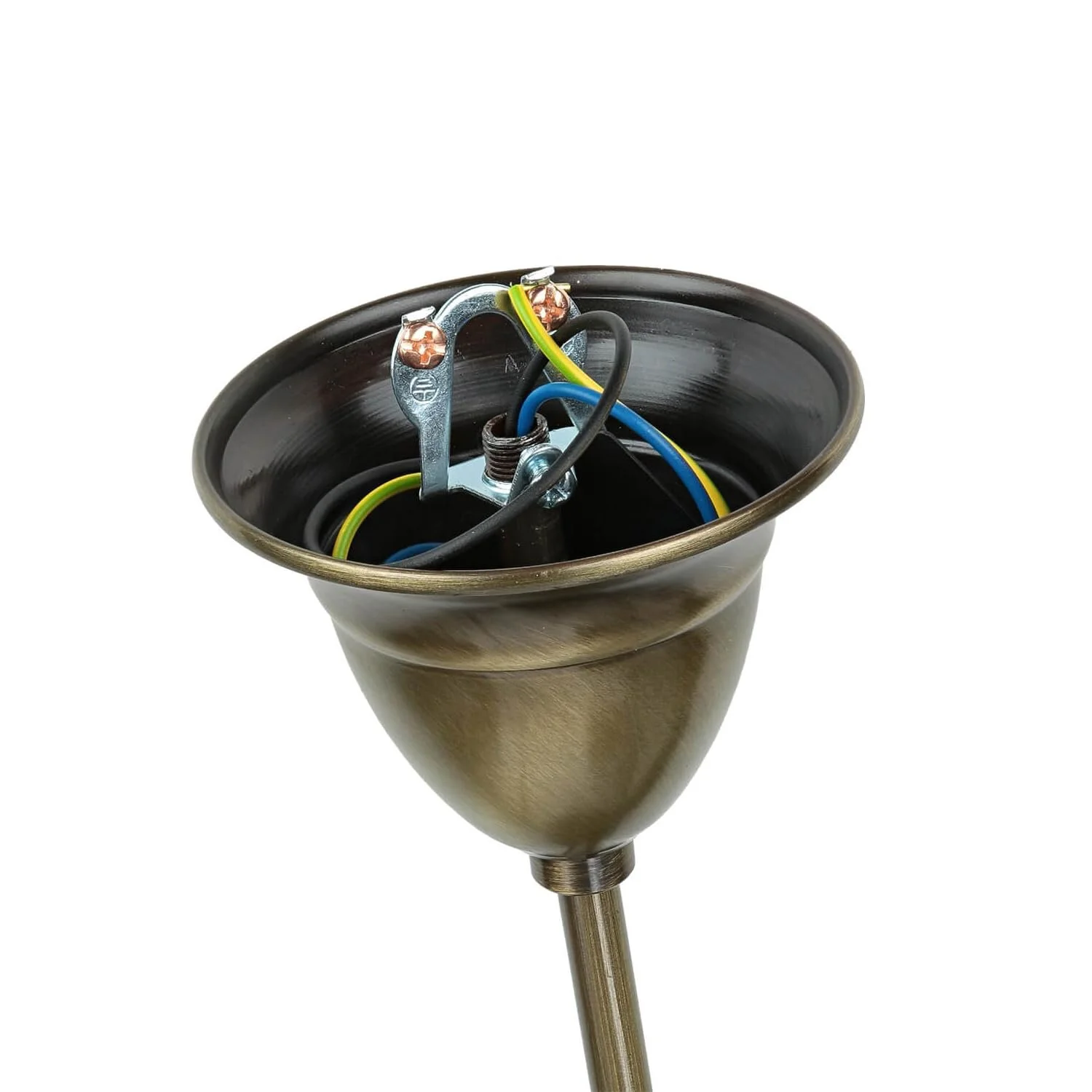 Підвісний світильник Licht-Erlebnisse, метал та скло, антична латунь, E27, діаметр 40 см, фото №7