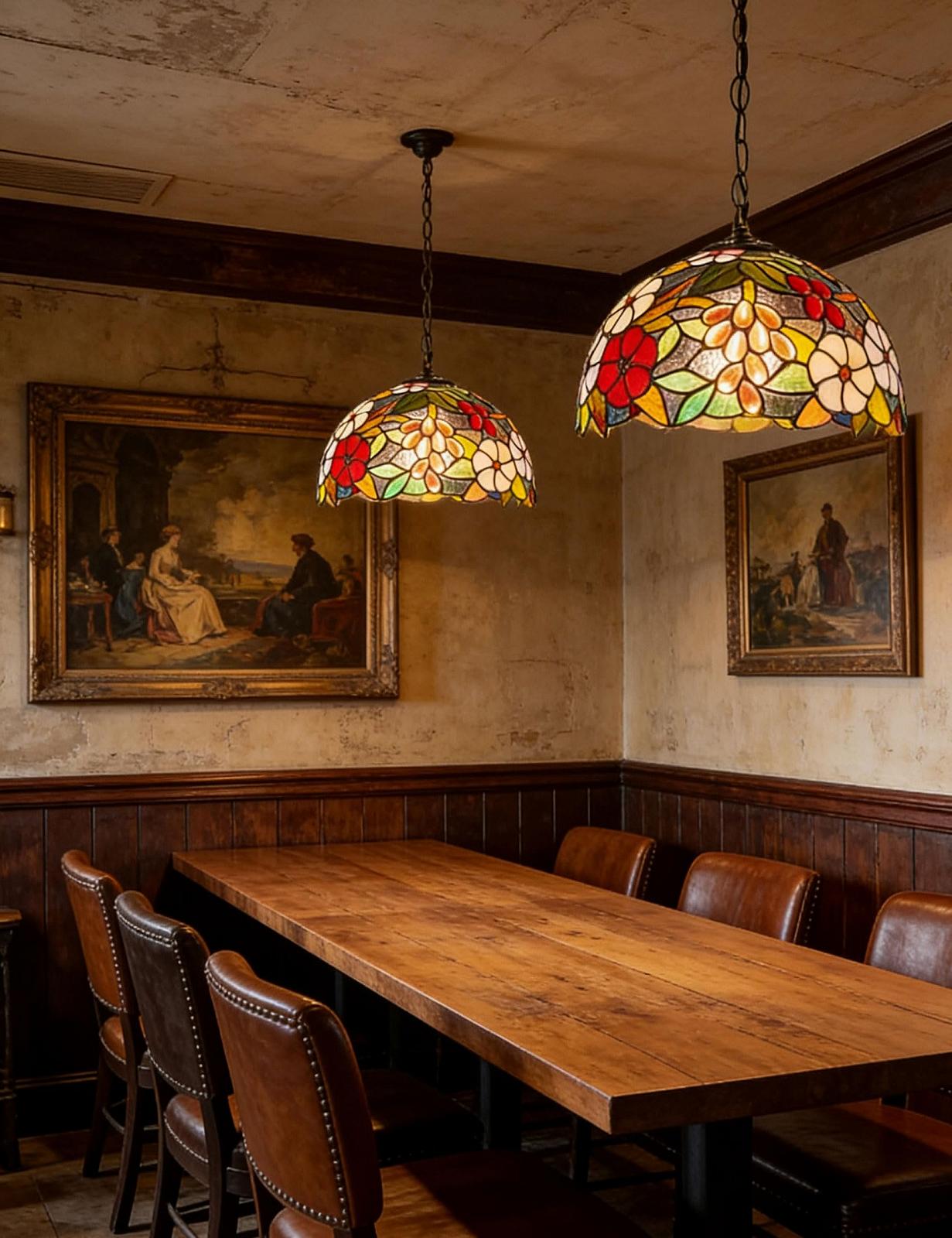 Настольная лампа Tiffany Роза витражное стекло вилка EU переключатель 12 дюймов, фото №2