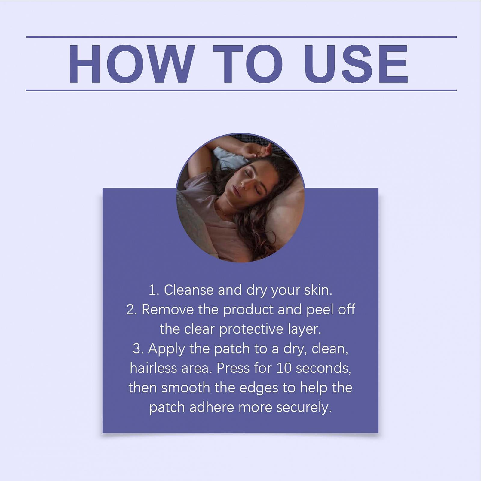 Пластир для сну для зняття стресу, портативний для тих, хто багато подорожує, чоловіків, жінок і дорослих, для нічного відпочинку перед сном, фото №8