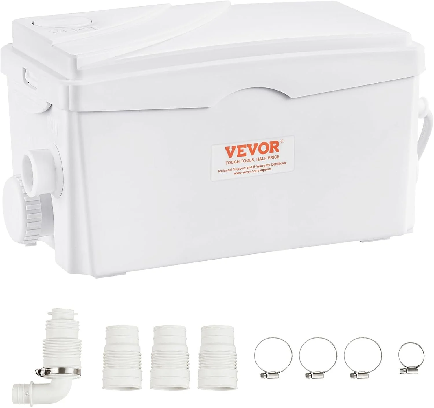 Насос-мацератор VEVOR Shower Pump FL0300 / 350 Вт / 6000 л/год / White, фото №1