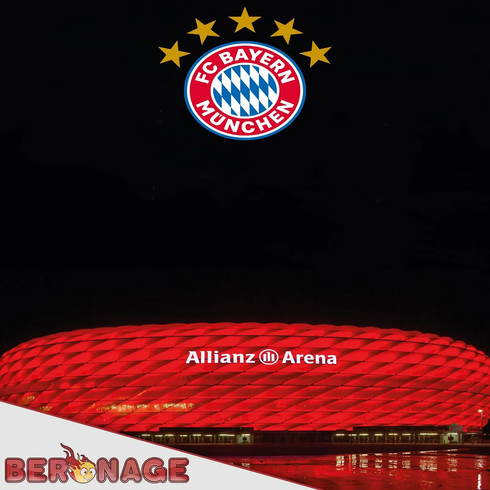 Постельное белье детское FC Bayern München Berni Mascot 135 x 200 см + 80 x 80 см 100% хлопок Renforcé Linon на молнии, фото №5