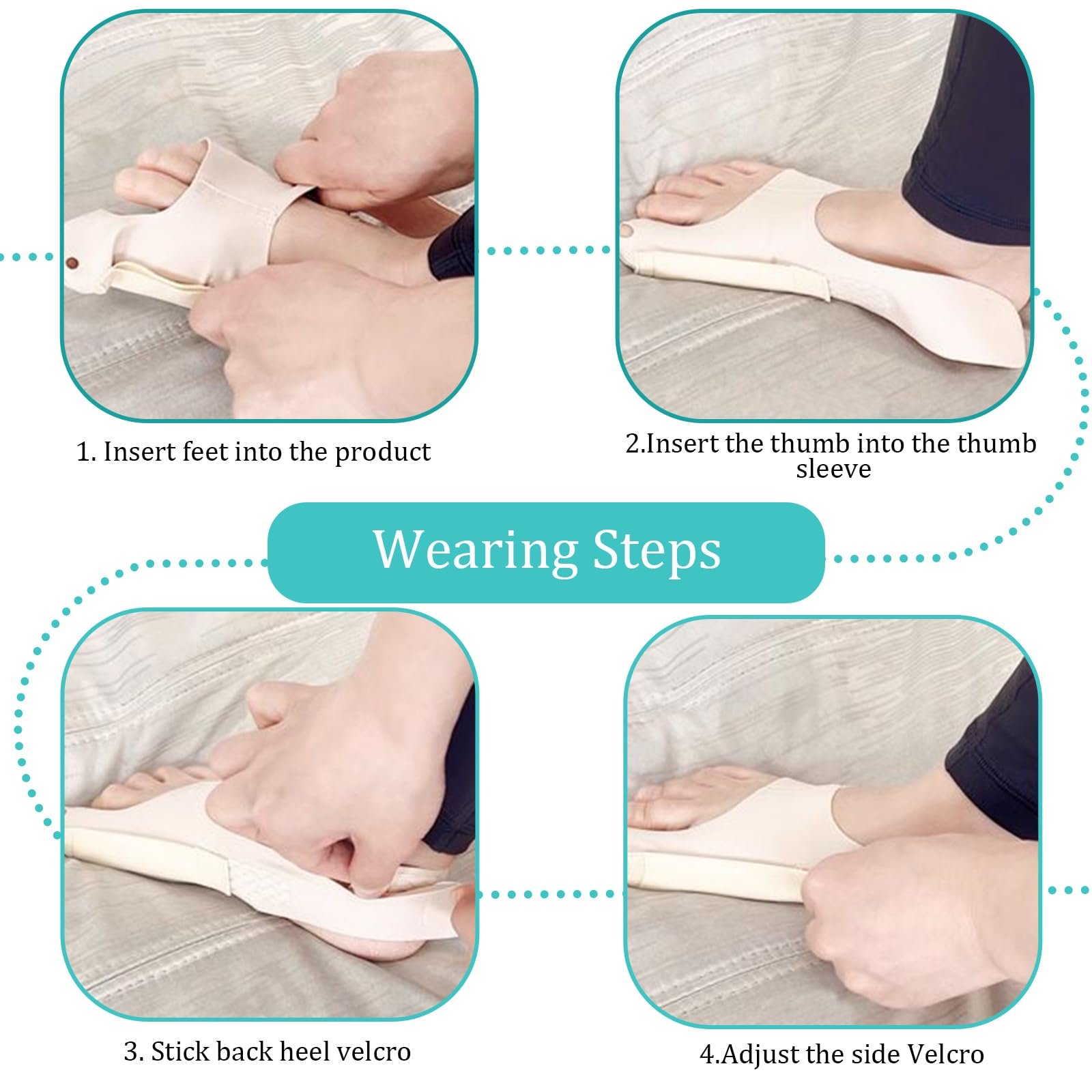 Шкарпетки Hallux Valgus 2 шт., Коректор, фото №7