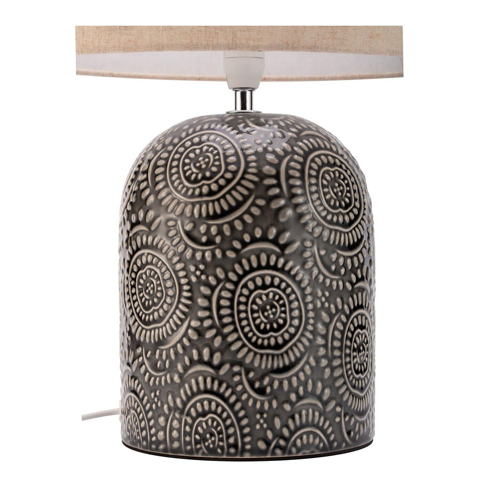 Настільна лампа Pauleen Shiny Dreamer 48225 20 Вт кераміка/тканина бежевий сірий E14, фото №7