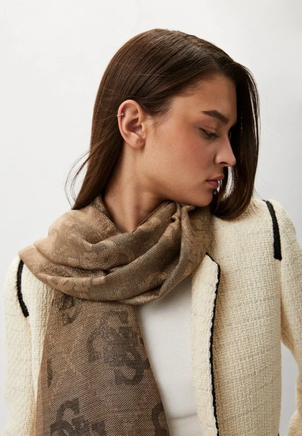 Женский шарф Guess AW5149 POL03 Gold, фото №2
